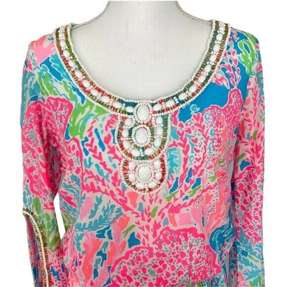 Lilly Pulitzer Delisa Dress Let's Cha Cha Size S - Picture 8 of 13